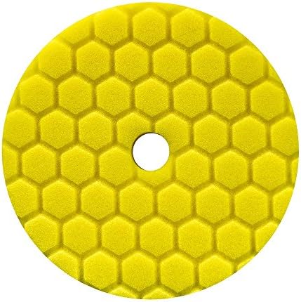 Chemical Guys BUFX111HEX6 Hex-Logic Quantum Ağır Kesme Pedi, Sarı (6 inç destek plakaları için yapılmış 6.5 inç Ped)