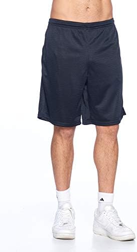 PROGO ABD Erkek Atletik Nem Esneklik İki Yan Cepli Uzun Örgü Kısa Pantolon