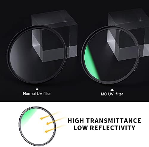 K & F Konsept 77mm MC UV Koruma Filtresi Kamera Lensi için Çok Dayanıklı Kaplamalı İnce Çerçeve