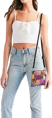 Ayarlanabilir kayış çanta ile kadın payetler fermuar bileklik Glitter cüzdan telefon çanta