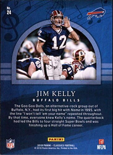 2018 Klasikleri Futbol Bestecileri 24 Jim Kelly Buffalo Bills Panini NFL Kartı