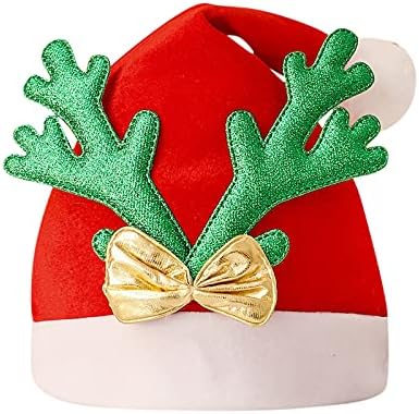 FİN86 Noel Şapka, noel Şapka Tatil Yetişkinler için Unisex Santa Şapka için Parti Malzemeleri, erkek Kadın Şapka ve Kapaklar