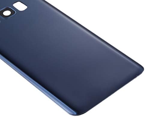 Arka Kapak Pil Arka Kapak ile Kamera Lens Kapağı ve Yapıştırıcı için Galaxy S8 / G950 (Siyah / Gümüş) (Renk: Mavi)