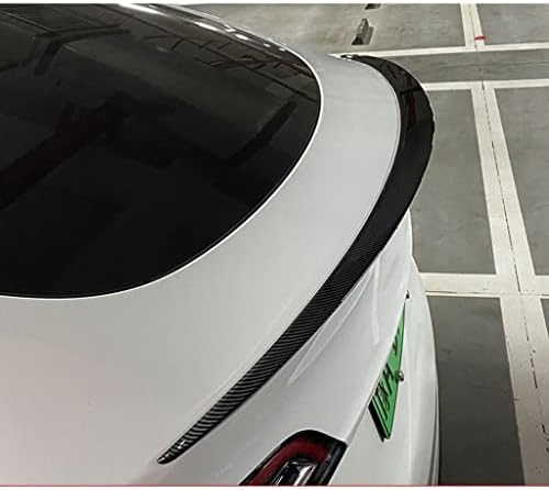 GXQGSD Model Y Gerçek Karbon Fiber Spoiler Fit Tesla Model Y için Yüksek Performanslı Kuyruk Kanat Arka Bagaj Kapağı Spoiler