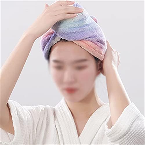 YFQHDD Saç Kurutma Kap kadın Hızlı Emici Kalınlaşmak duş başlığı Havlu Çabuk Kuruyan Başörtüsü Yetişkin Silin Saç Havlu (Renk: