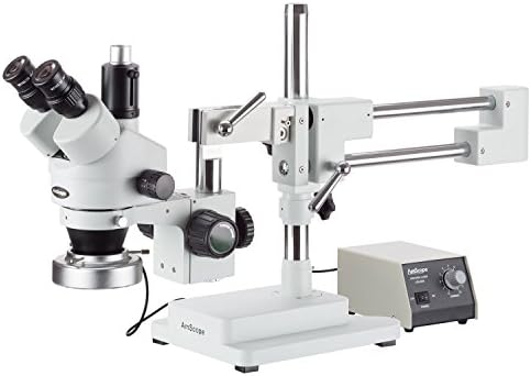 AmScope SM-4TX-80M Profesyonel Trinoküler Stereo Zoom mikroskop, wh10x Oküler, 3.5 X-45X Büyütme, 0.7 X-4.5 X Zoom Objektifi,