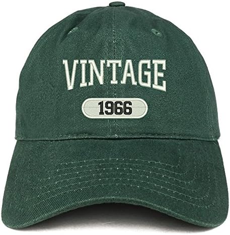 Trendy Giyim Mağazası Vintage 1966 İşlemeli 56. Doğum Günü Rahat Uydurma Pamuklu Kap