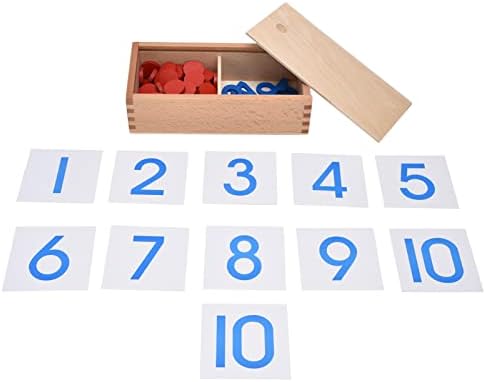 Matematik Öğretim Oyuncak, Kart + Numarası Burcu + Yapı Taşı Montessori Numarası Oyuncaklar Erken Eğitim için Hafif (Professional