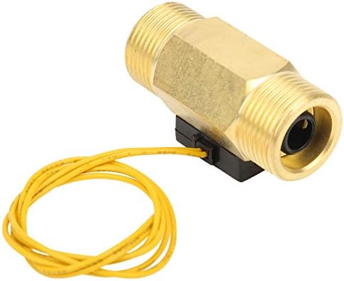 Su Debimetre Sensörü YF-C02 Anahtarı Pirinç Hall Debimetre G3 / 4in Erkek Konu AC0-120V