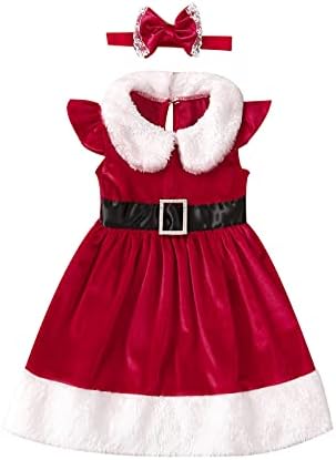 Bebek Bebek Kız Noel Elbise Ilmek Ekose Parti Pageant Prenses Elbiseler Toddler Kız Noel Elbiseler Kıyafet