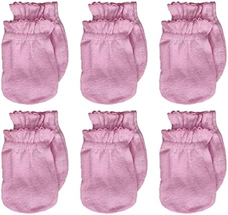 Yenidoğan Bebek Eldivenleri Çiziksiz Eldivenler %100 Pamuk, 0-6 Ay Erkek/Kız Çocukları için