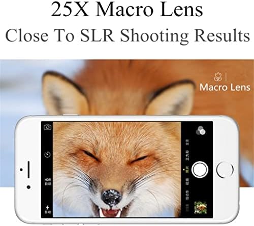 SXYLTNX Profesyonel Fotoğrafçılık Makro Lens HD 25X Makro Telefon Lens Telefon Kamera Lens ile Klip