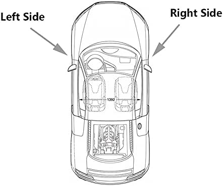 Toyota HİLUX VİGO ıçin BAWAQAF (2005-2015) Lexus ıçin RX300 (03-08) RX400H (03-08) Sol Sağ ısıtmalı dışbükey kapı Ayna cam