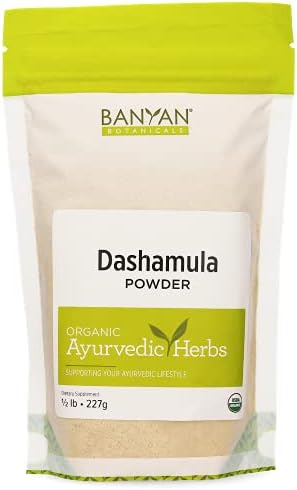 Banyan Botanicals Dashamula Toz Sertifikalı Organik, 1/2 Pound - Vata'yı pasifleştirmek ve Sinir Sisteminin Düzgün Çalışmasını