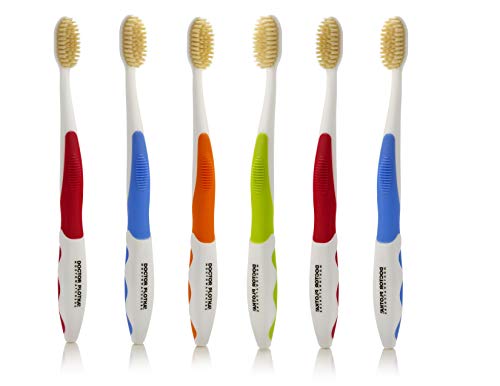 Ağız sulandırıcıları-Manuel Diş Fırçaları-Yetişkinler için Temiz Dişler - 6 Sayım-Diş İpi Kıl Gümüşü - Doktor Plotka tarafından