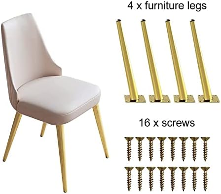 4 ADET Eğik / Düz Mobilya Ayakları, Modern Kanepe Ayakları,Ağır Dolap Sandalye Masa Montaj Vidaları ile Metal Ayaklar Metal Dolap
