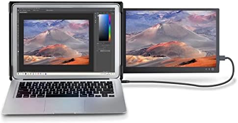 P1 (12 İnç) Taşınabilir Monitör için Laptop 1080 P Full HD IPS Ekran Genişletici Çift Ekran FHD IPSUSB ve Tip C Powered Monitör