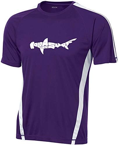 XS-4X Boyutlarında Koloa Köpekbalığı Logosu Nem Emici Atletik Tişörtler
