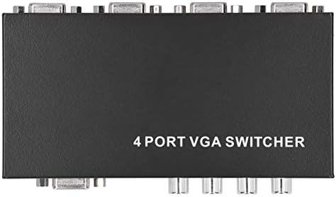 Tanke Switcher 4‑in‑1‑Out VGA 4 Port VGA Switcher SVGA Monitör Paylaşımı Anahtarı Kutusu 4‑in-1-Out için LCD PC TV monitörü