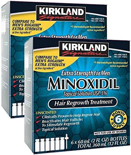 Kirkland Minoxidil %5 Ekstra Güç 12mo Tedarik Erkek Saç Dökülmesi Tedavisi