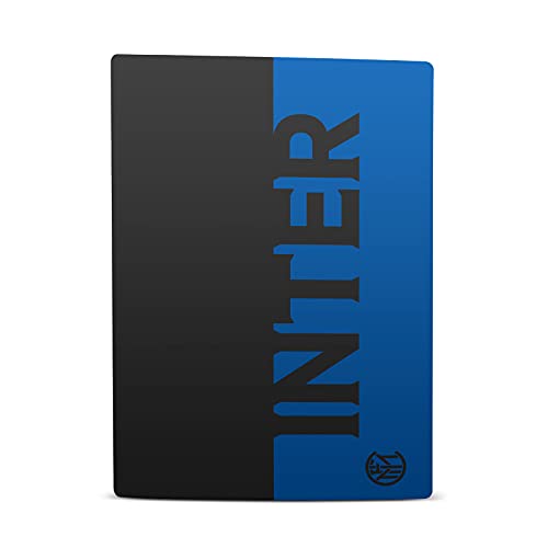 Kafa Kılıfı Tasarımları Resmi Lisanslı Inter Milan Mavi ve Siyah Tam Logo Vinil Ön Kapak Sticker Oyun Kılıf Kapak Sony Playstation