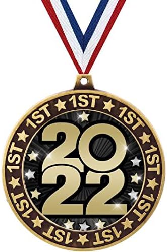 2.75 2022 1. Sıra Madalyası-Siyah ve Altın Yıldız 2022 Birincilik Madalyası Ödülü Prime