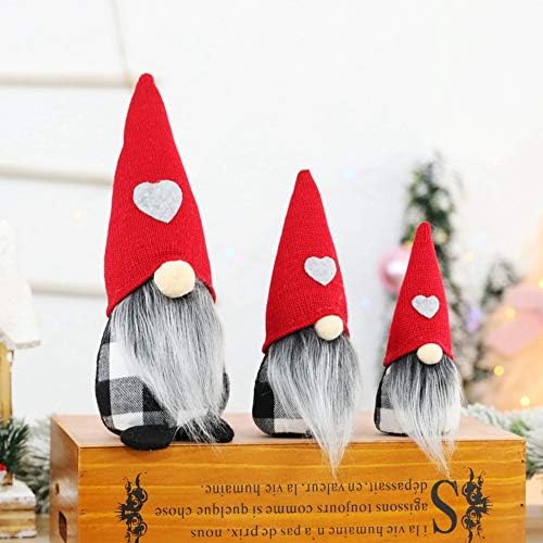 lEIsr00y Noel Dekorasyon, isveç Gnome Santa Peluş Asılı Bebek Noel Ağacı Ev Partisi Süs - S ile Sakal
