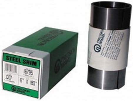 Precision Brand 16765 / 16AJ3-Roll Shim Stok, İnç, 0,003, 0,076 mm, 180, 6, Çelik