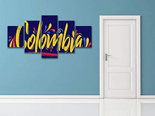 Skipvelo Kolombiya Vatansever Afiş Tasarımı Kolombiya Bayrağı Renkleri Duvar Sanatı tuval Baskılar Resimleri Resimleri Yapıt