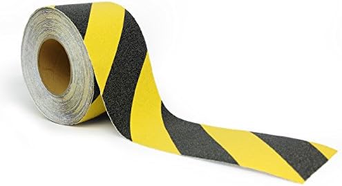 SlipDoctors Güvenlik Bandı Rulosu Sarı ve Siyah Kaymaz (2 x 60 FT) En Yüksek Çekiş