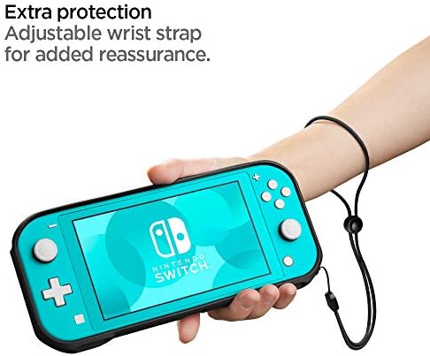 Kayışlı Nintendo Switch Lite Kılıfı için Tasarlanan Spigen Sağlam Zırh (2019) - Mat Siyah