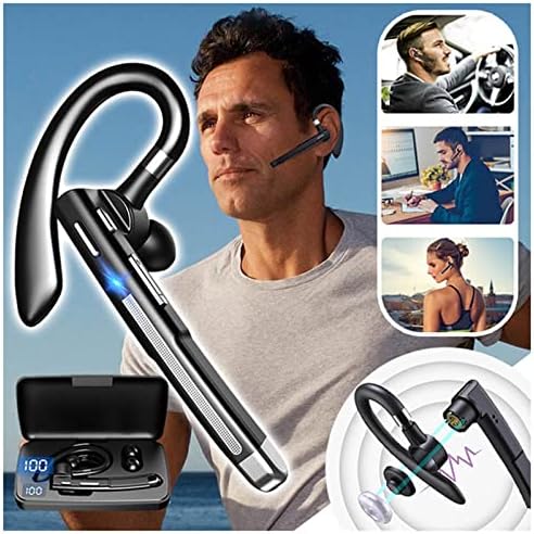 Tecavüz çiçek Gürültü Önleyici Bluetooth Kulaklık, YYK520 Tek Kulak Stereo Inear Uzun Bekleme Inear İş Bluetooth Kulaklık (Gümüş)