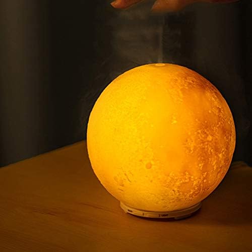 Keaıduoa 3D Ay Şekli Hava Nemlendirici Aroma Esansiyel Yağı Difüzör ışık USB Mist Maker