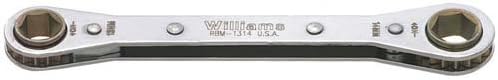 Williams Tools RBM - 1618-Kilitleme Kutusu Anahtarı, Sıkı Erişimli Metrik, 16 x 18 mm Anahtar Boyutu, Çift Uçlu