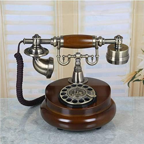 XJJZS Retro Vintage Antik Stil Döner Kadran Düğmesi Masası Telefon Telefon Ev Ofis Telefon Seti