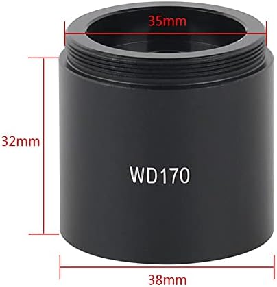Optik Bölüm İçin 160X 320X 105X FHD Zoom C Dağı Lens WD105 WD210 WD170 Barlow Yardımcı Objektif Cam Lens Sanayi Video Mikroskop