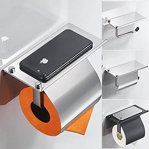 Ücretsiz kargo HONGYAN tuvalet 304 paslanmaz çelik yumruk-ücretsiz doku kutusu doku tutucu tutabilir cep telefonu rulo kağıt