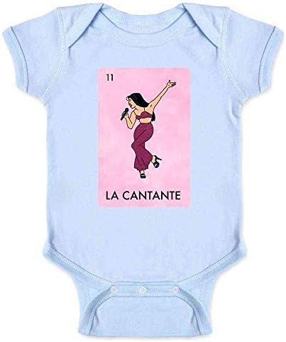 La Cantante Şarkıcı Meksika Piyango Komik Parodi Tejano Müzik Bebek Erkek Bebek Kız Bodysuit