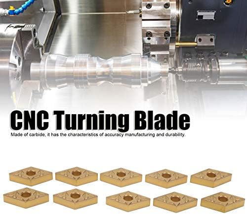 10 Adet CNC Torna Endekslenebilir Katı Karbür Dönüm Ekleme Bıçak, Dönüm Bıçak Ekleme Endekslenebilir Katı Aracı DNMG150408-TM