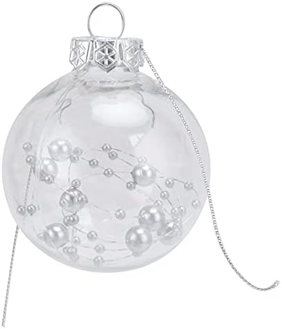 Noel Topu Süsleme, Asılı Şeffaf Sevimli Dekoratif noel Topu 6 Pcs için Doğum Günü için Noel Ağacı için Ofis için Softa