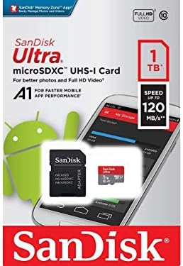Ultra 1 TB microSDXC Acer Iconia W4 Artı SanFlash ve SanDisk tarafından Doğrulanmış Çalışır (A1/C10/U1/8 k / 120MBs)