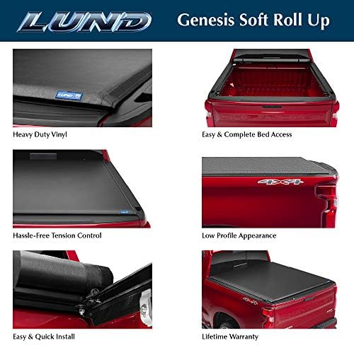 Lund Genesis Roll Up Yumuşak Roll Up Kamyon Yatak Tonneau Kapak / 96050 / Uyar 2008- Ford Süper Görev 6' 10 Yatak (81.8)