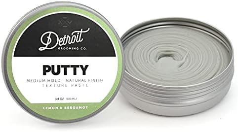 Detroit Tımar A. Ş. Macun-Doku Macunu-Limon ve Bergamot Kokusu, Orta Tutma, Erkekler için Doğal Kaplama Saç Şekillendirme Ürünü