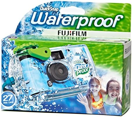 Fujifilm Hızlı Geçmeli Su Geçirmez 27 exp. 35mm Kamera 800 film, Mavi / Yeşil / beyaz, 1 Paket