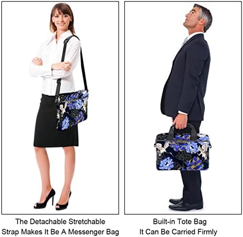 Vinç Krizantem Zarif laptop çantası Kadınlar için Messenger omuzdan askili çanta 14.5 İn Laptop taşıma çantası İş Evrak Çantası