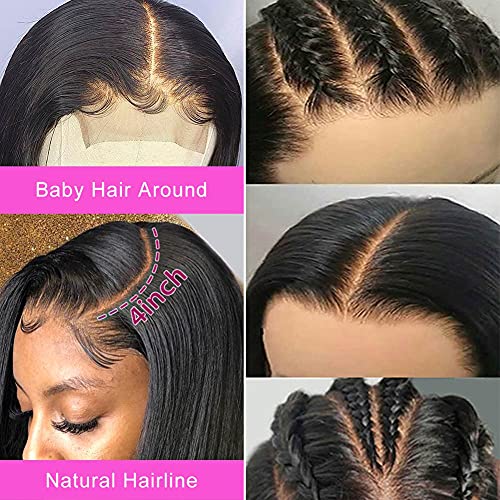 13x4 Dantel ön peruk İnsan Saç Peruk Siyah Kadınlar Için Dantel Kapatma Peruk İnsan Saç Brezilyalı Bakire Saç Ön Koparıp Ile