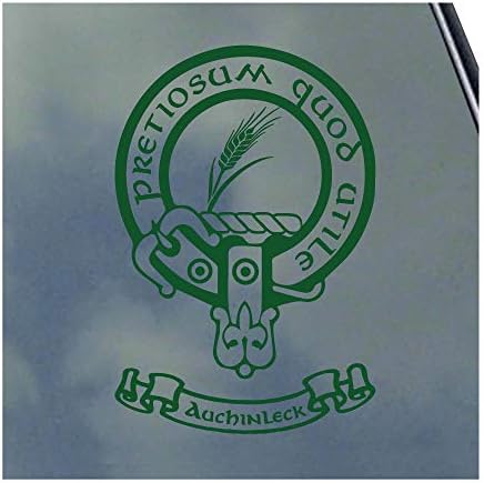 Auchinleck İskoç Klan Vinil Sticker Çıkartma Tartan Afiş Seçeneği ile Aile