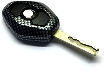 GHXSport Parlak Karbon Fiber Desen Uzaktan Anahtar Kapak Koruma Kılıfı Tuş Takımı BMW Elmas Uzaktan Anahtar E46 E39 E38 Z3 Z4