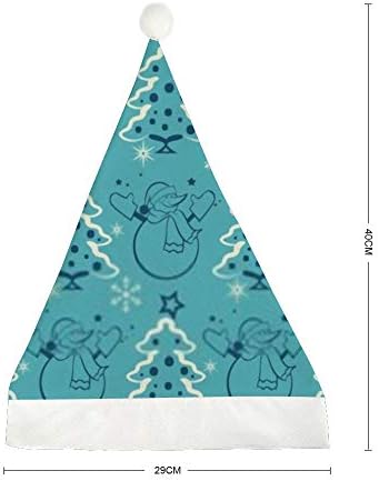 GORYJ Noel Şapka Kısa Peluş Noel Ağacı ve Kardan Adam Yumuşak Rahat Santa Şapka Tatil Parti Elbise için Uygun 19.7x13. 8 inç