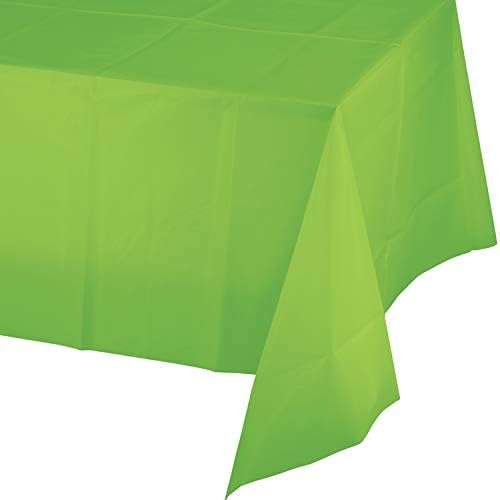 Taze Kireç Yeşili Plastik Masa Örtüleri, 3 ct